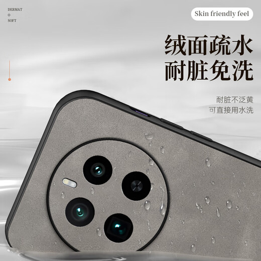 mlnew 真我GT5Pro镜头全包手机壳RMx3888防滑保护壳小羊皮手机套防摔保护套5G 【海军蓝】配高清全屏软膜