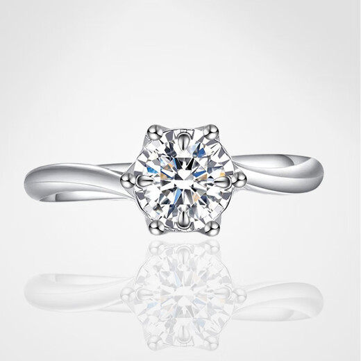 AVHE Platinum Ring Platinum Couple Ring Diamond Ring Cultured Diamond Artificial Request Platinum Wedding Gift for Chinese Valentine’s Day Wife Twist Arm Diamond Ring-1 Carat D Color/VVS No. 9-20 Circle Can Remark