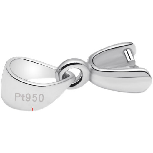 GOR Fat Donglai's same platinum pendant buckle PT950 necklace buckle silver-plated connector buckle accessories jade buckle melon seeds PT950 platinum spring buckle