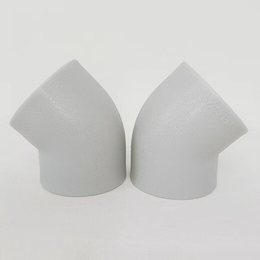 Manufacturer's spot hot melt socket elbow PERTII type heating pipe accessories gray dn63