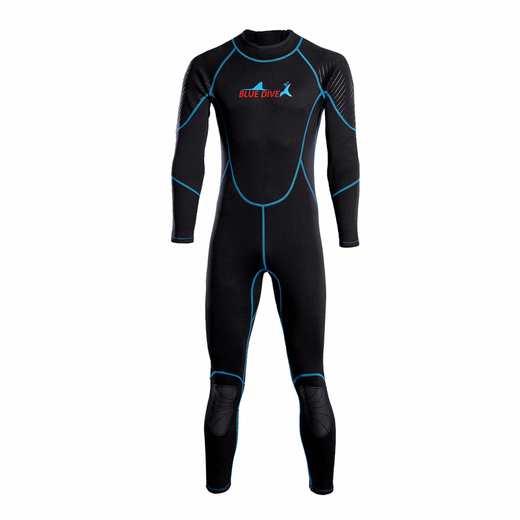 BLUE DIVE wetsuit swimsuit 2mm one-piece men's warm surfing paddleboard motorboat swimming winter swimming snorkeling free cold protection blue line 2XL