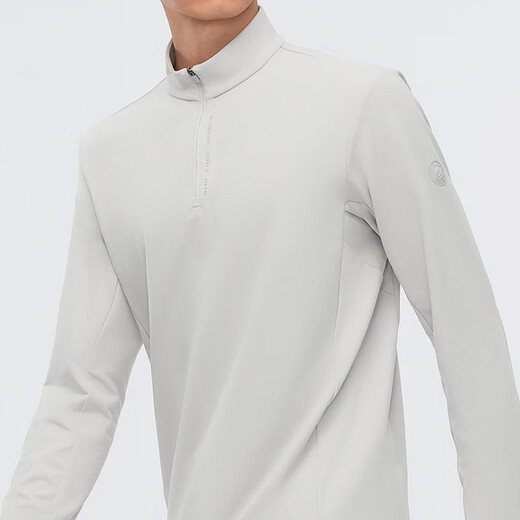 Bosideng (BOSIDENG) autumn and winter fashionable Polo shirt for men, loose, slim and warm, versatile commuting casual bottoming shirt, space silver 8251 S 170/92A