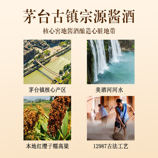 
The boss of the Golden Old Sauce Liquor recommended Daqu Kunsha pure grain brewing Maotai Town sauce-flavored high-quality liquor 500ml 53 degrees 500mL 12 bottles