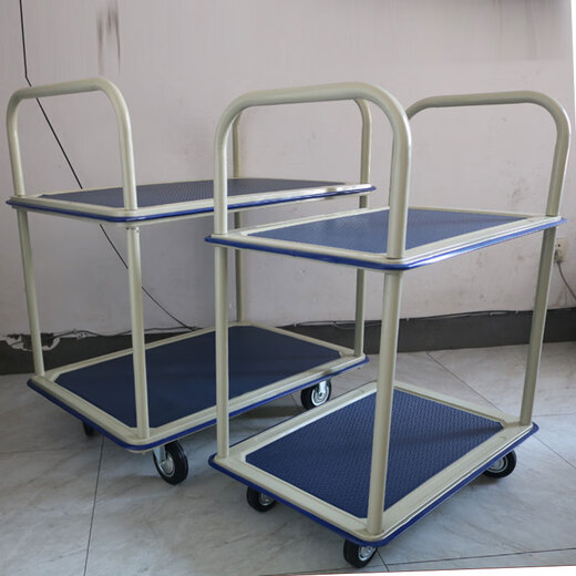 Sailotou customized tool cart trolley universal wheel trolley transport truck thickened multi-functional four-wheel truck large double-decker tool cart