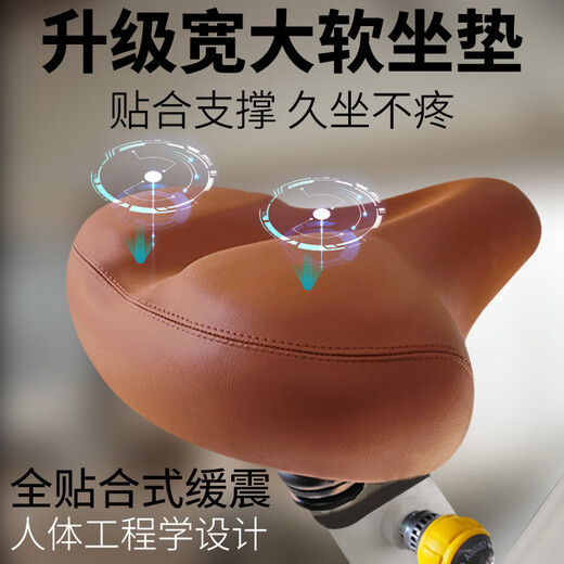 IRONMAN Cycling Sports Equipment Indoor Home Foldable Magnetic Control Exercise Bike Milk Brown - Foldable - No Installation + Door-to-Door Delivery