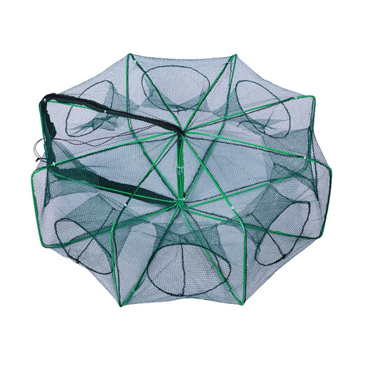 Huawoli fishing net, fish and shrimp cage, ground net, lobster net, fish and shrimp cage, fish net, shovel, rake, hoe, catching sea tool, fishing cage 8 holes