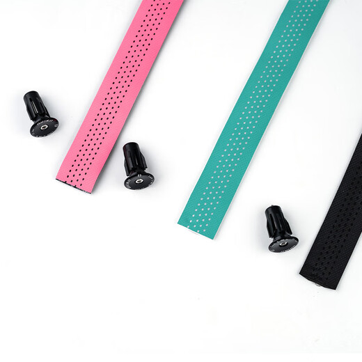 ONIRII Olini curved road bike silicone handlebar strap PU anti-slip and anti-sweat color gradient perforated bicycle handle strap PU perforated white