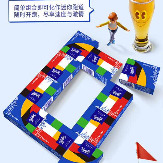 TEMPO handkerchief paper Dream limited sports event 4 layers * 7 sheets * 12 packs printed tissue paper tissue packet facial tissue