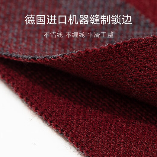 Hengyuanxiang wool scarf men's winter high-end simple fashion animal year red gift box scarf gift Chinese red warm HYX7779 red gift box one size