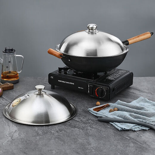 Jieshunxing 304 stainless steel pot lid household high arch cooking pot lid universal round can stand thickened height 32cm thickened version (actual 31.5cm) 32cm