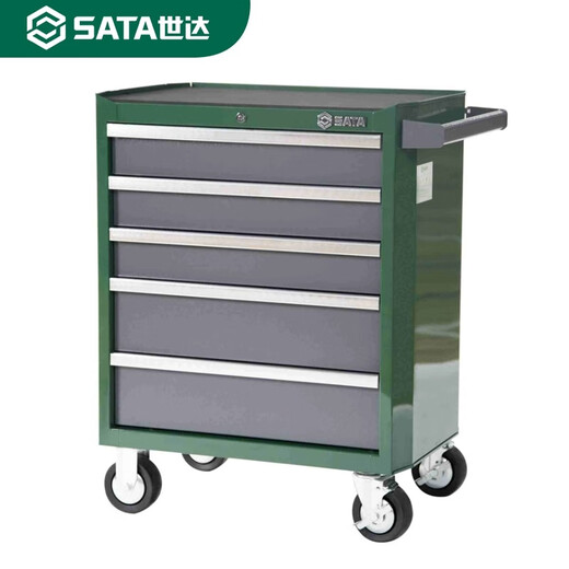 SATA Auto Repair Tool Trolley Car Maintenance and Repair Tool Trolley Set Multi-Specifications Auto Repair Five Drawer Tool Trolley 95121