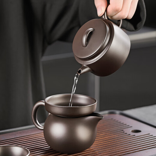 Tangfeng purple clay teapot ceramic teapot household Kung Fu tea set single pot teapot Ziyun Hanwa teapot