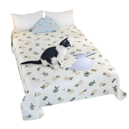 Tanbei Man anti-cat urine non-stick bedspread machine washable waterproof diaper sheet baby elderly pet female menstrual period diaper pad 230*250cm 1.8/2 meter bed use forest gray machine washable (cannot be tumbled dry)