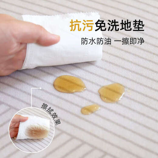 Yonghuan Kitchen Floor Mat New Full Sleeve PVC Waterproof Carpet Anti-slip Oil-resistant Dirt-resistant Rubber-resistant No-washable Floor 15917-Qingyuan 1 piece Customized consultation customer service 50 yuan/