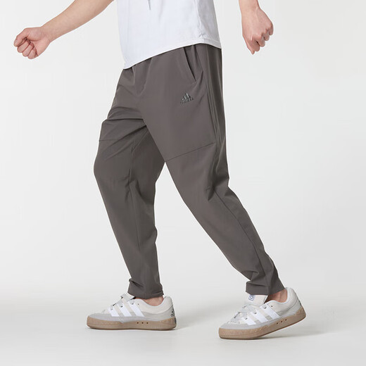 Adidas straight leg pants men's pants autumn new sports pants running fitness loose woven breathable trousers IT3982 S 120-135Jin Jin equals 0.5 kg