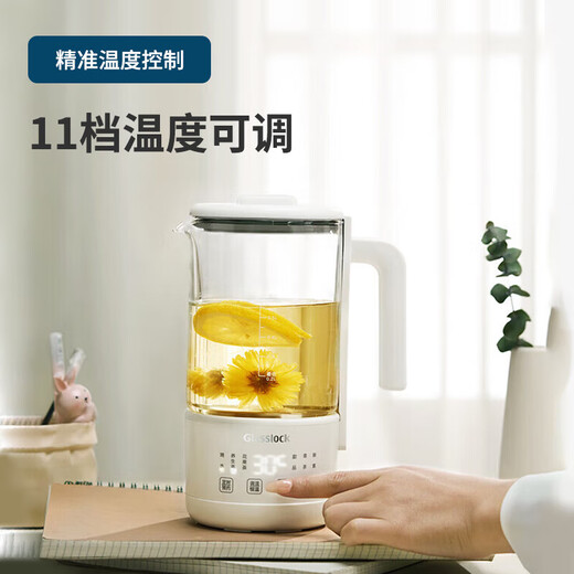 GLASSLOCK pure titanium TI heating plate health cup fresh-keeping mini health pot small flower boiling teapot office constant temperature water cup