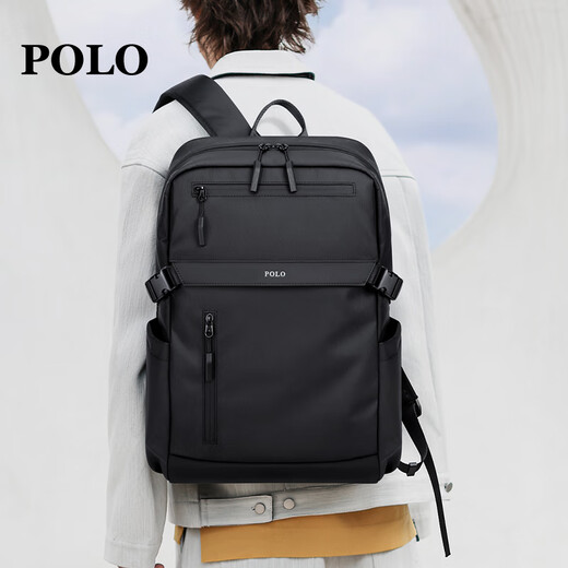 POLO Backpack Men's Short Travel Backpack Large Capacity School Bag 16/17.3 Inch Computer Bag Business Travel Bag