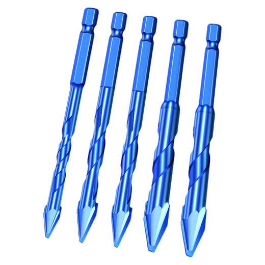 Meschute German precision eccentric eccentric drill bit super hard ceramic tile drilling drill dry ceramic triangular turn head all-ceramic special super hard eccentric drill 6+8 2 pieces in total