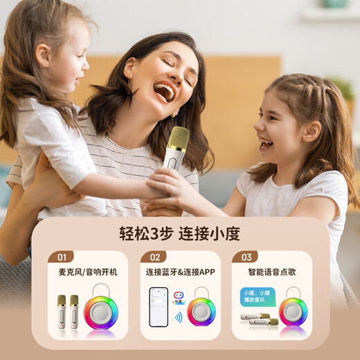 Newmine MC76 microphone and audio integrated sound card karaoke microphone home ktv audio set wireless bluetooth speaker singing artifact all-in-one TV children's dual microphone