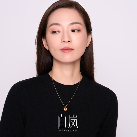 Bai Lan Anything Necklace 925 Silver Pendant Clavicle Chain Sweater Chain Women's Exquisite Fashion Birthday Gift for Wife Anything Necklace - Silver Triangle Style