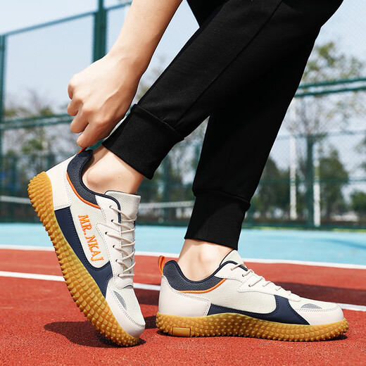 MR.NKAJ tug-of-war shoes, special shoes for team competition, men's anti-slip training shoes, wear-resistant sports shoes, breathable and invoiceable, rice blue 40