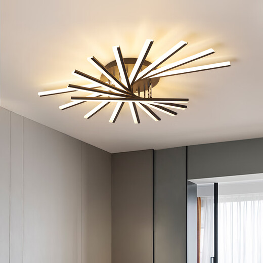 Yongzhi Guangdong Zhongshan living room lamp creative Nordic main lamp restaurant whole house package room atmosphere household ceiling lamp Foshan eye protection white 9 heads diameter 120CM 120 three-color dimming wall switch control