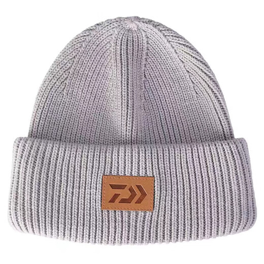 DAIWA 23 Autumn and Winter DC-9823CS Antibacterial and Anti-UV Warm Knitted Hat Cold-proof Fishing Hat Versatile 9823CS Gray Antibacterial and Anti-UV