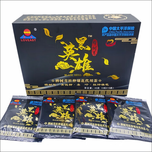 通用黑英雄桦树茸杜仲雄花II代用茶青钱柳桑叶RT 30袋装 1盒装