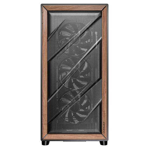 安钛克（Antec)FLUX机箱电脑主机玻璃侧透/实木外观/强劲散热/FLUX风道专利/标配5把风扇 /双位360/E-ATX