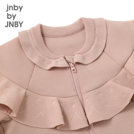 
jnby by JNBY [Jiangnan Buddies Baby] Autumn Onesie Long Sleeve Climbing Clothes Cute Three-dimensional Lace Girls Baby YN9F11320 687 Light Powder 80cm