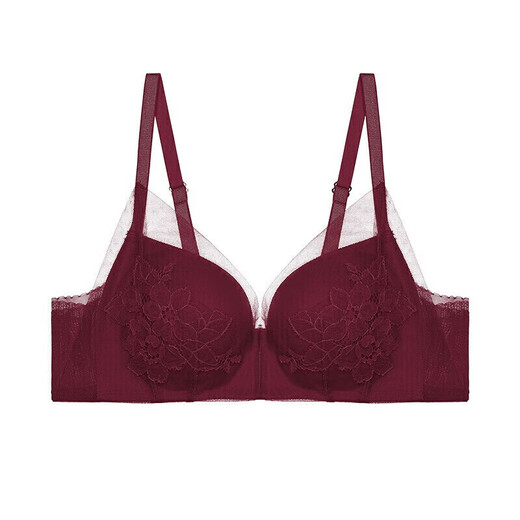 Admiration Unterwäsche Damen-Push-Up-BH ohne Drahtgeflecht, Rot, mit kleiner Brust, AM176521