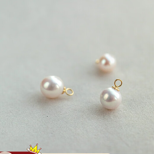 Everlasting leaf single perfect round strong light flawless natural freshwater white real pearl necklace pendant 14k gold/925 silver 5mm perfect round natural pearl pendant (petals