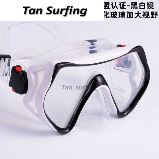 Ripa large-frame swimming goggles high-definition anti-fog diving goggles equipped with nose protection all-in-one men's and women's anti-horizontal light swimming goggles pink goggles - high-definition anti-fog and free earplugs and nose clips