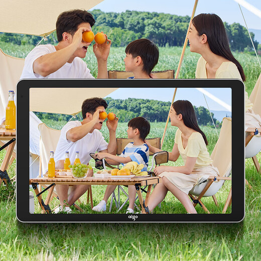 Marco de fotos digital inteligente Patriot DP15 plateado negro Marco de fotos digital wifi de 10,1 pulgadas HD álbum de fotos electrónico pantalla táctil marco de fotos inteligente inalámbrico carga de batería de litio estándar + tarjeta de memoria 32G