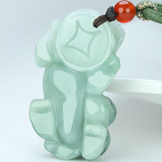 Jade A grade jadeite Pixiu pendant for men and women, jade pendant attached