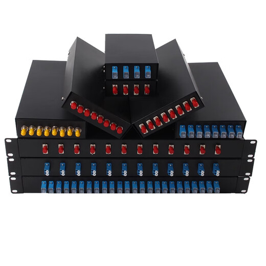 Front is fiber optic terminal box SC/FC/LC/ST full 8-port terminal box 4/12/24 core rack-type optical cable fusion box 6-port/12 core LC small square head [full compatible]