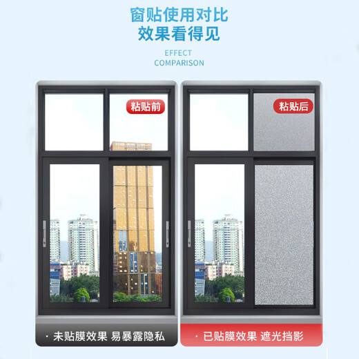 European mark frosted glass privacy film window film bathroom bathroom privacy sticker translucent opaque 0.45*2 meters