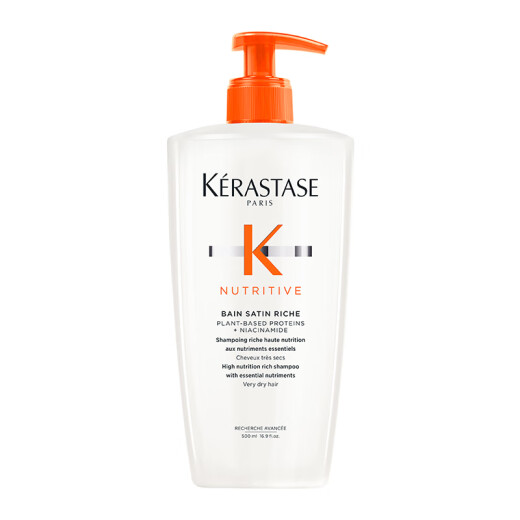 Kérastase Protein Nourishing Shampoo 500ml improves dry, frizzy hair and makes it shiny