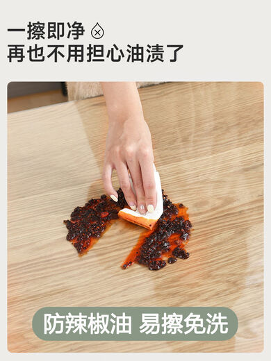 Po Ling Deer oval soft glass tablecloth pvc transparent folding round table mat waterproof and oil-proof anti-scalding no-wash table mat special-shaped antibacterial and oil-proof upgraded straight edge transparent 1.0 Note that fan-shaped beats on both sides + fan-shaped A are required