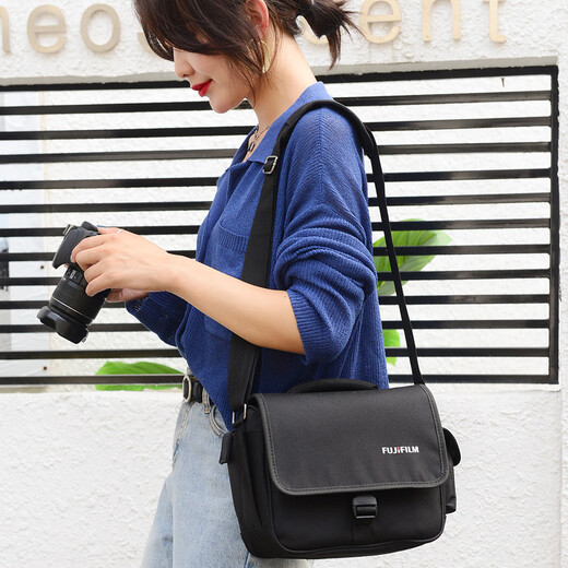 CLCEY es adecuado para el bolso de hombro para cámara SLR sin espejo Fujifilm XS10 XT3 XT4 XT30 XT20 XA7 XS20 estándar Fuji gris claro tamaño mini 1105