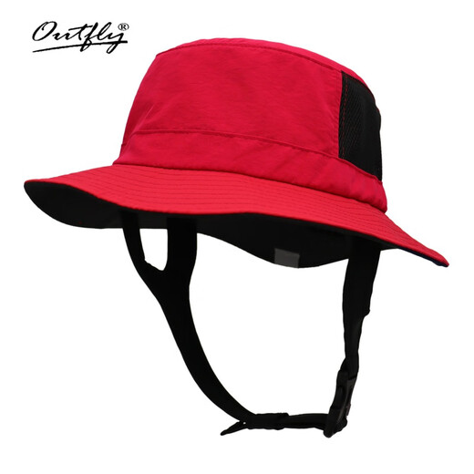 Outfly Summer Wide-brim Sun Hat Cycling Hiking Fishing Hat Men's and Women's UPF50+ Surf Sun Protection Fisherman Hat Black Adjustable
