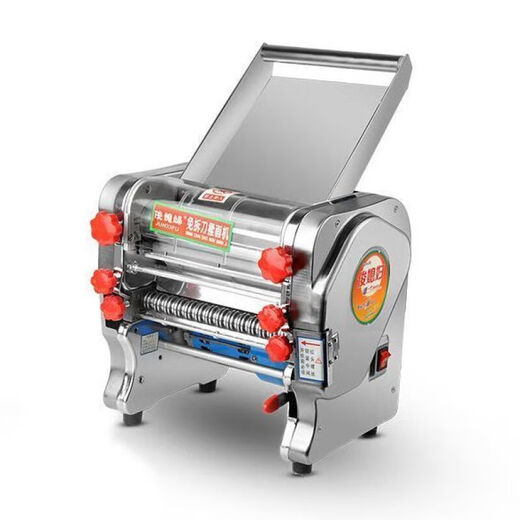 Jun Daughter Noodle Machine Home Full Automatic Noodle Press Commercial Small Electric Noodle Roller Stainless Steel High Power Can Make Steamed Buns 160 All-Steel Noodle Pressure Model 1-5mm Steel Knife Steel Roller