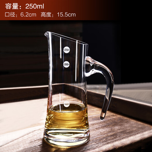 Crystal white wine dispenser with scale, red wine dispenser, decanter, wineware and flask, 750ml without scale