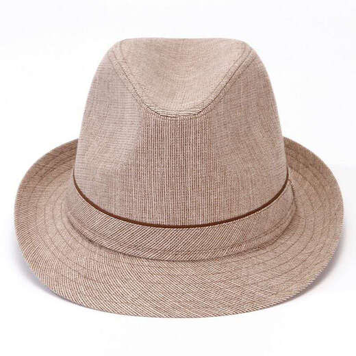 Middle-aged and elderly men's summer hats sun protection sun hat breathable cool hat old man casual outdoor sun hat dark khaki 57 cm
