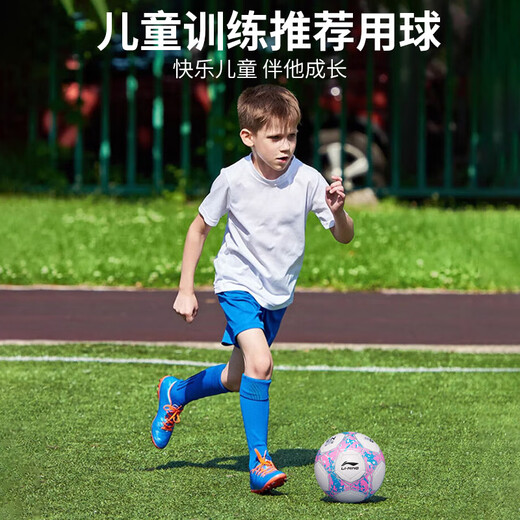 Li Ning Children's No. 4 Football High School Entrance Exam Competition Training Children's Standard World Cup Primary School Students Special Anti-Slip Material Gift