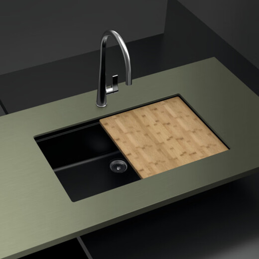 SCHOCK German Shuoke kitchen large single sink sink Greenwich N-100XL third generation granite sink Silverstone silver lime