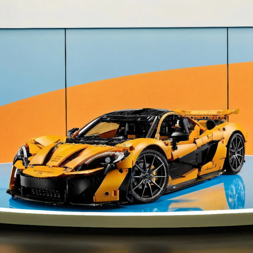 Lamborghini Assemblé Blocs Blocs Blocs Toys Remote Control Racing Sports Car Adult Boy DIFFIC MECANICAL GROUP MODÈLE MORDE MCLAREN P1 [Remote Control + Light] 3893 Particules Compatible avec LEGO Building Block Racing Car