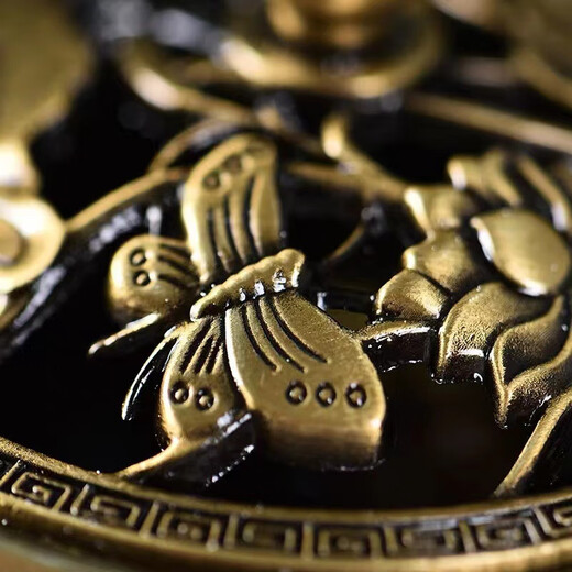 Alloy three-legged lotus incense burner household disc incense burner indoor incense burner live broadcast incense burner incense seal burner ornaments separate incense burner no Specifications