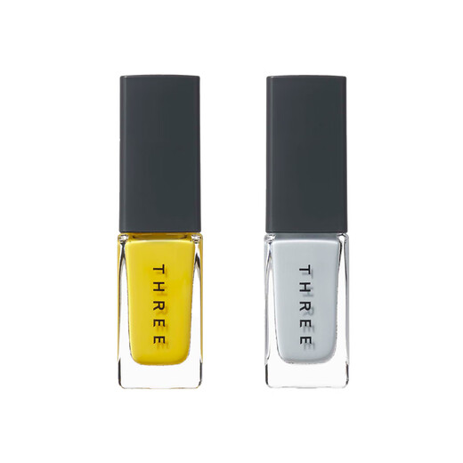 THREE Japan direct mail 2024 summer new natural plant topcoat quick-drying and long-lasting new color nail polish 7ml 02 SKY WALKER