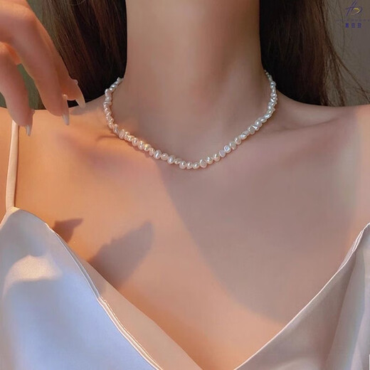 Beautiful Baroque Imitation Pearl Necklace Small Irregular Freshwater Pearl Chain Clavicle Chain Special-Shaped Necklace 2024 New Necklace
